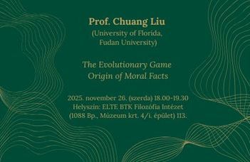 Prof. Chuang Liu előadása a „Colloquium Philosophicum” sorozatban