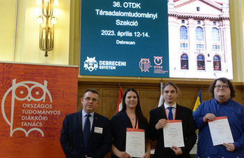 Óriási sikerek az OTDK Társadalomtudományi Szekciójában
